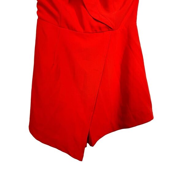 NWT Superdown Red Strapless Romper Skort Size S V-wire front Party Cocktail - Picture 3 of 10